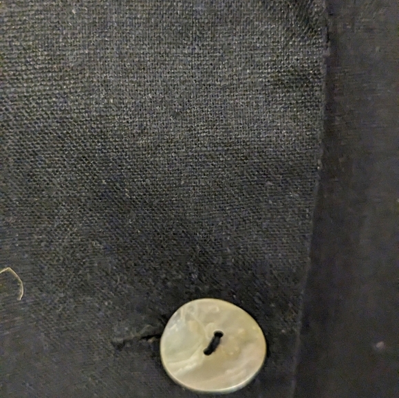 Vintage Sandro Women's Linen Blend Blazer Size 8P - Picture 6 of 12